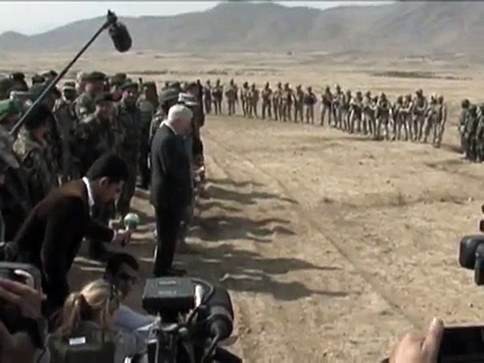 Secretary of Defense Robert Gates Visits Training Site in Afghanistan