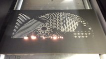 Great laser art - After Sunset - Modern Laser Art