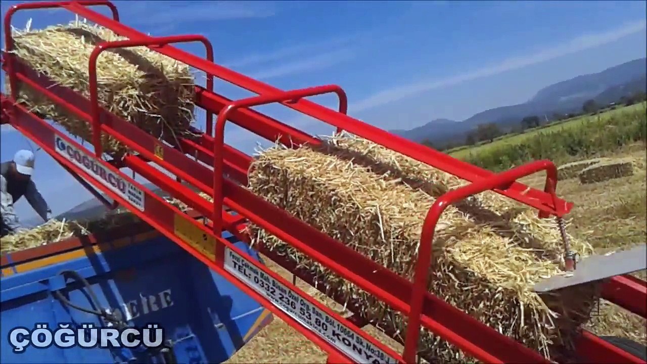 Çöğürcü Tarım Makina   Tek Dingilli Römorka Balya Yükleme Makinası