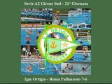 Serie A2 Maschile Girone Sud: 21° Giornata: IGM C.C. ORTIGIA  ROMA PALLANUOTO 7-6