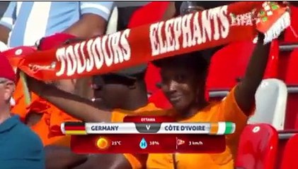 Les Ivoiriennes humiliées par les Allemandes, mondial féminin 2015, score :0-10