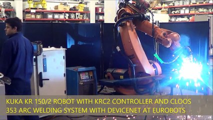 Robot di saldatura KUKA KR 150/2 con KRC2 e CLOOS 353 ARC Eurobots.it
