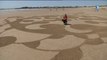 fresques sur sable de Michel Jobard