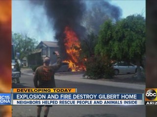 Gilbert couple survives after house fire and explosion