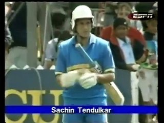Sachin Tendulkar's first run in ODIs