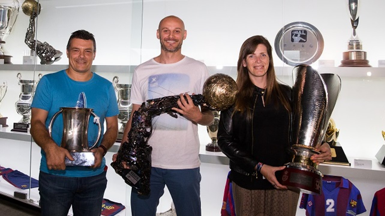 FCB Handbol: La Champions, la Copa i la Lliga ja són al Museu