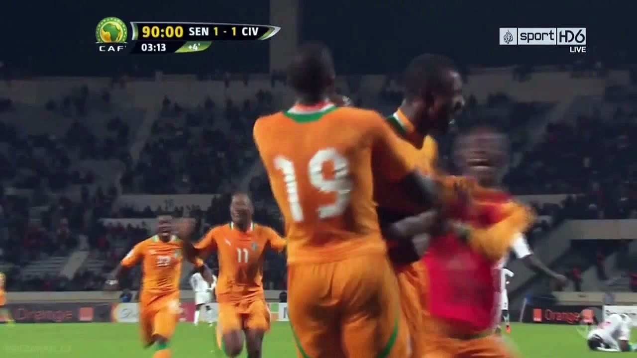Salomon Kalou goal ( 1 1 Senegal vs Cote) 16. 11. 2013