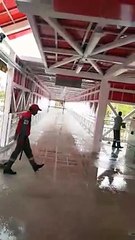 Exclusive Video from Metro Bus Project in Islamabad during Rain