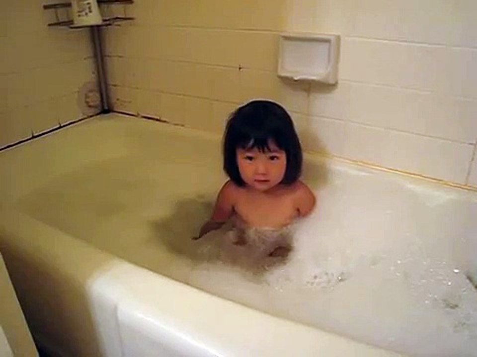 Taking a bath
