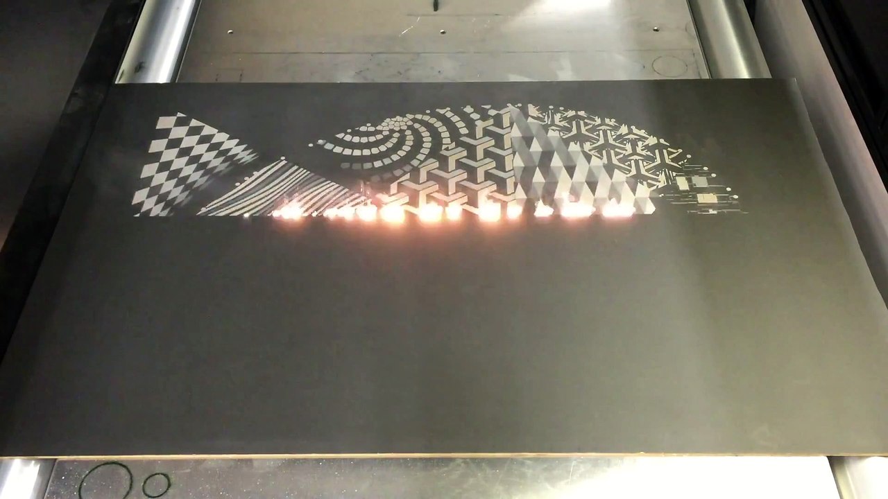 Art moderne - Sculpture au laser
