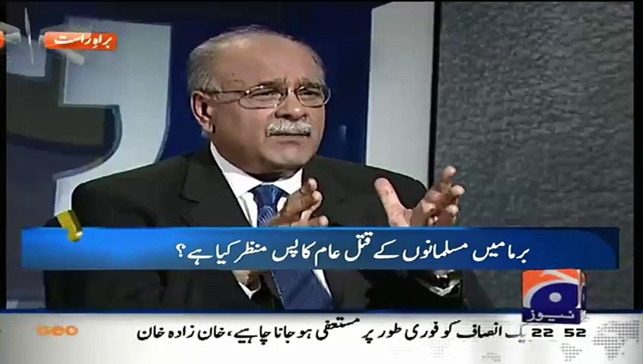 Najam Sethi Telling The Injustice On Burma's Muslim..