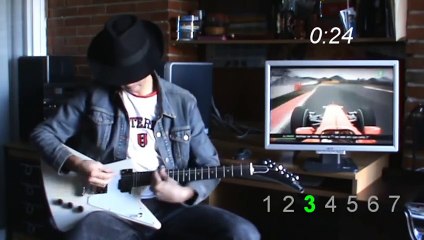 Download Video: Fernando Alonso Korea 2010 lap on slide guitar - Vuelta de Alonso a Corea 2010 en guitarra