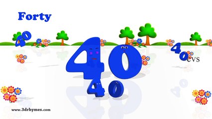 Learn Numbers One to Hundred - Nursery Rhymes - Kids Rhymes - 3d Rhymes  for Children
