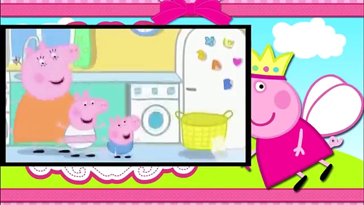 Peppa Pig Cochon Français   La lessive