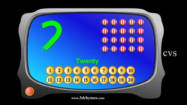 Learn Numbers song for Children- 3d animation - Nursery Rhymes - Kids Rhymes - 3d Rhymes - for Children