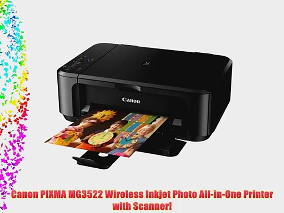 Canon PIXMA MG3522 Wireless Inkjet Photo All-in-One Printer - Print Copy Scan