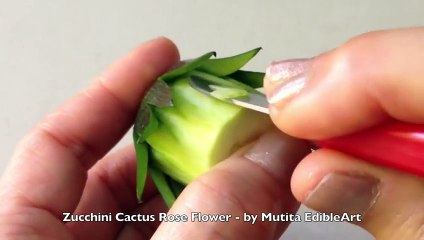 Do it Yourself: Zucchini Rose Flower Tutorial