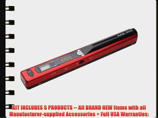 VuPoint Magic Wand Portable Scanner (Red) with 16GB Card