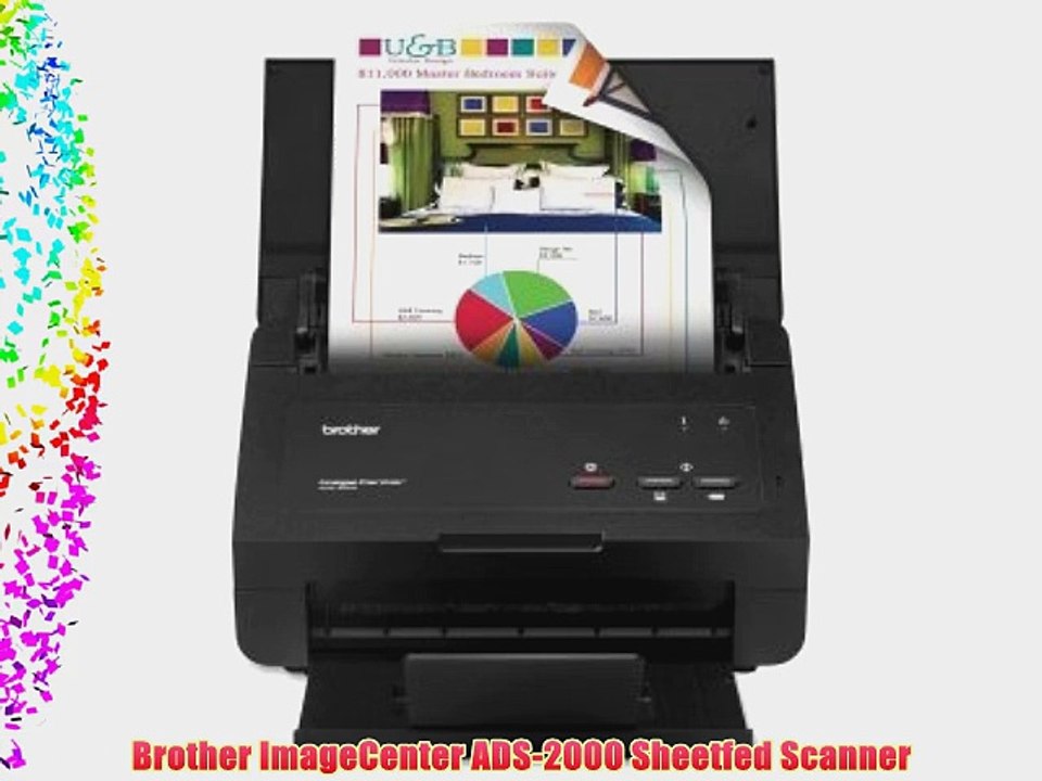 Brother ImageCenter ADS-2000 Sheetfed Scanner