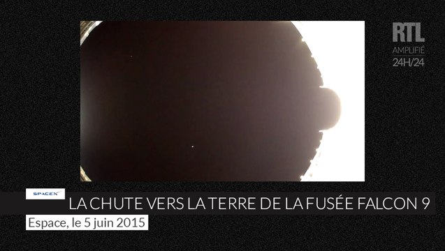 Le lanceur a double étage Falcon 9 tombe sur la Terre