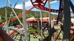 Mirage Rosso POV Fabbri Inverted Roller Coaster Front Seat Zoosafari Fasanolandia Italy