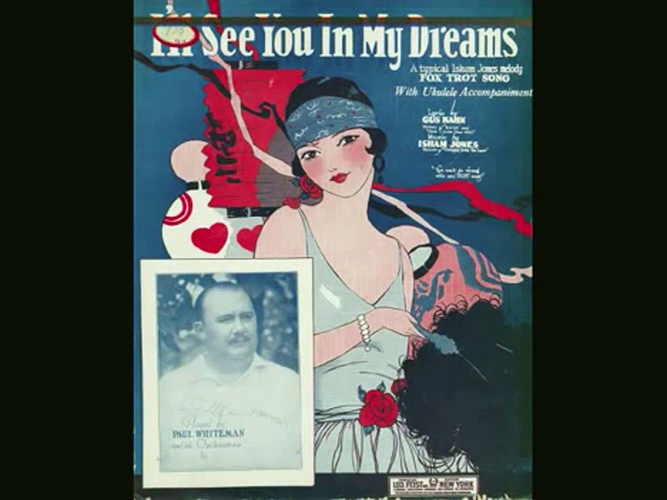 CLIFF EDWARDS („UKULELE IKE“) – I'll See You In My Dreams (1930, audio, pix, HD)