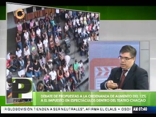 Aseguran rectificación sobre impuesto al teatro en Chacao