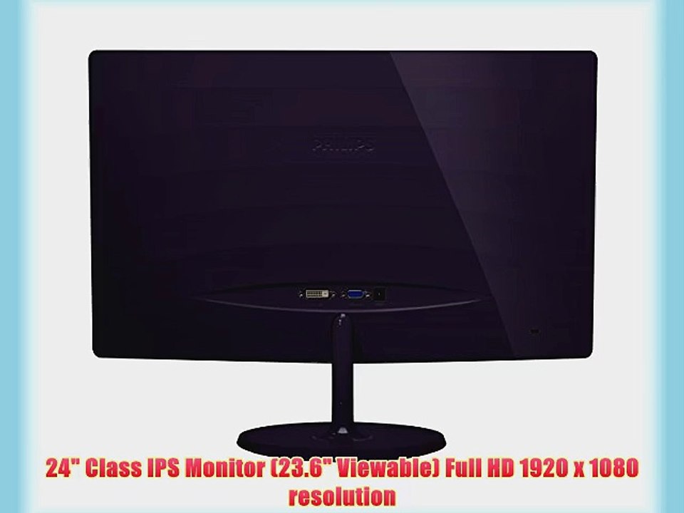 Philips 247E6QDSD 24 Class IPS LED Monitor w/ MHL-HDMI