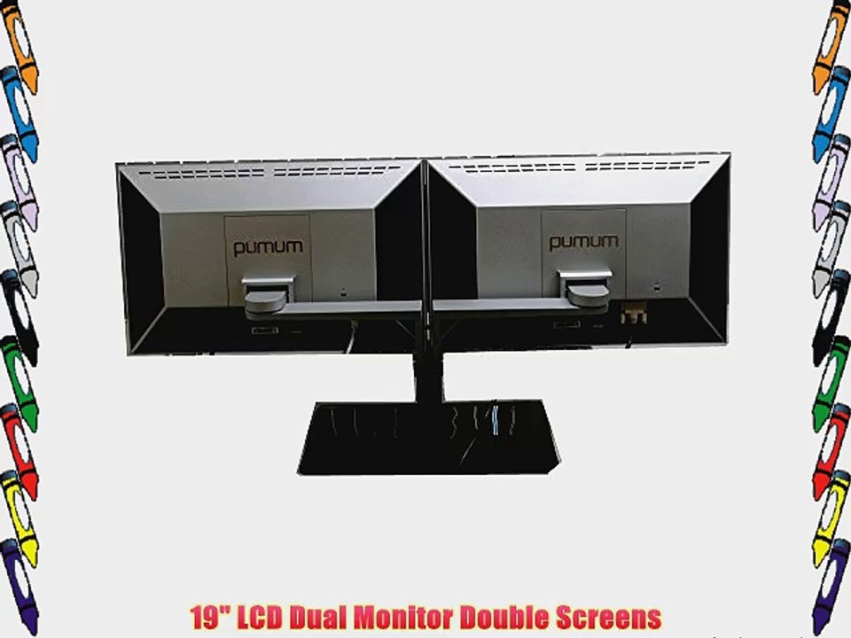 Upstar Pumum DVI VGA GS80 18.5-Inch Screen LCD Monitor
