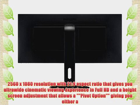 Philips 298P4QJEB 29-Inch Screen IPS- LCD / LED Monitor21:9 Height Adjustable Pivot