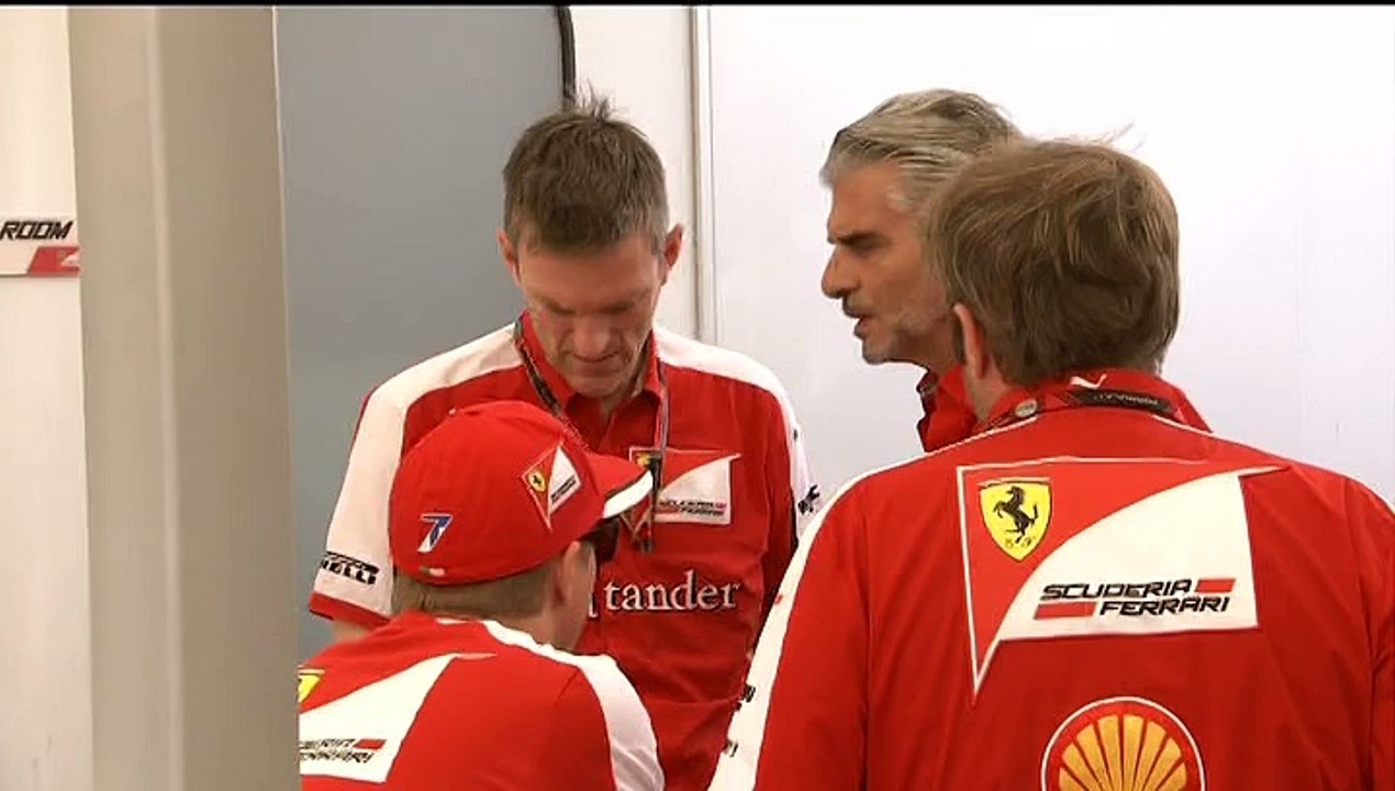 توبيخ ماوريتسيو اريفابيني لكبير التقنين جيمس اليسون في حضور كيمي رايكونن بعيد جائزة كندا