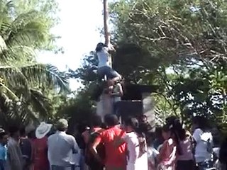 Girls at Greased Pole Competition