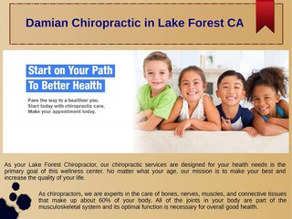 Lake Forest Personal Injury Chiropractor