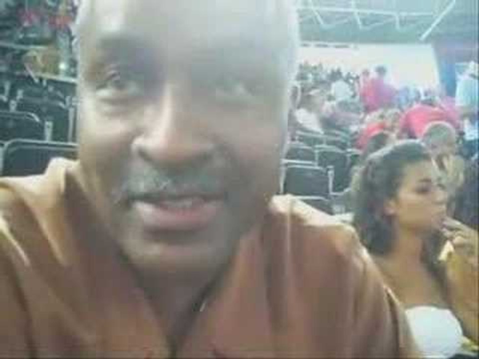 Backstage interview Tony PARKER's dad
