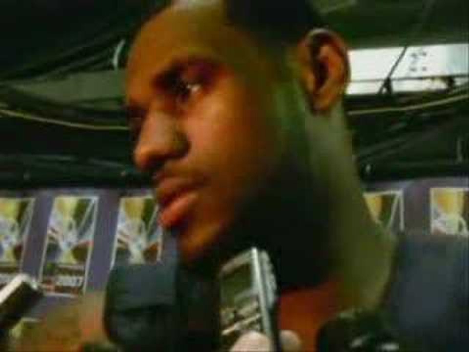 Backstage interview with Lebron JAMES (USA)