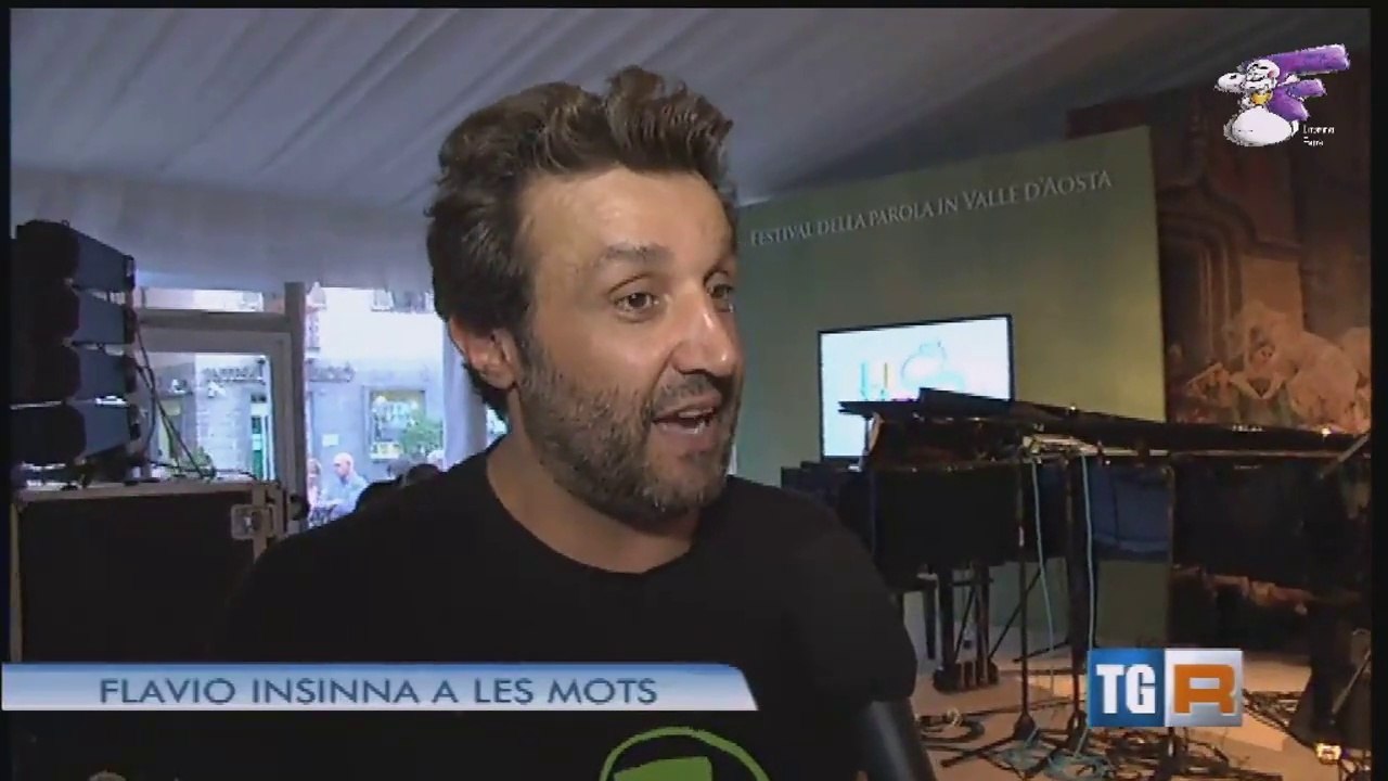 Flavio Insinna presenta La macchina della felicità (Intervista al TgR Valle d'Aosta, 8 giugno 2014)