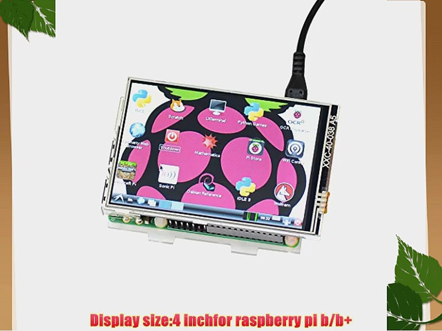 ⁣Tontec? 4 inches IPS Touch Screen Display Monitor for Raspberry Pi 320x480 RPi TFT LCD Touchscreen