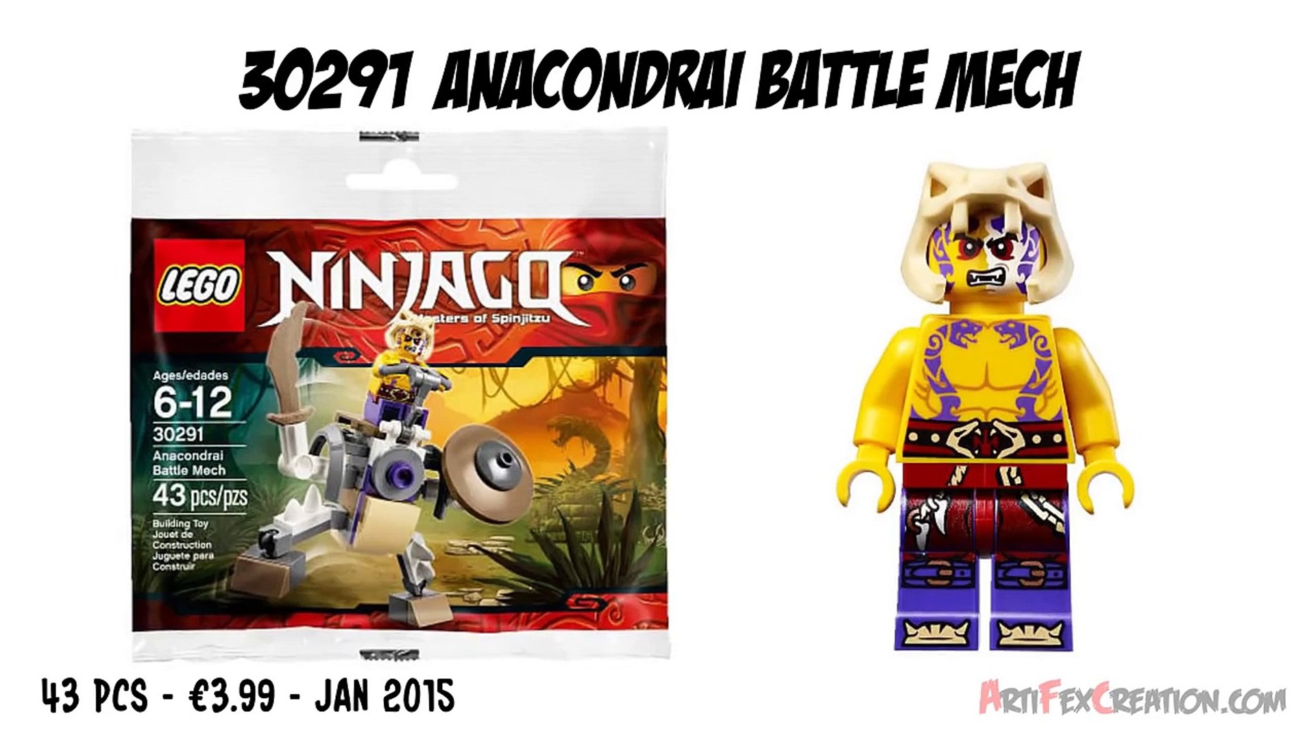 Lego Ninjago ANACONDRAI Battle Mech 30291 Stop Motion Build Review - video  Dailymotion
