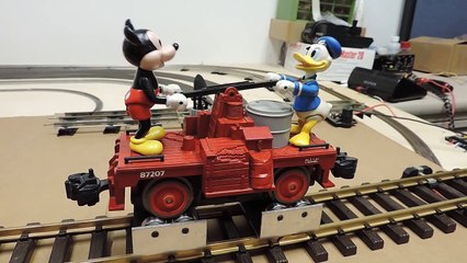 G Gauge Lionel trains Disney Mickey & Donald Handcar #8-87207 made in 1991
