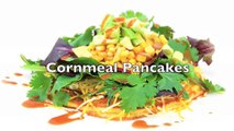 Quick and Easy Healthy Breakfast Recipe - Cornmeal Pancakes - www.TheDeliciousRevolution.com