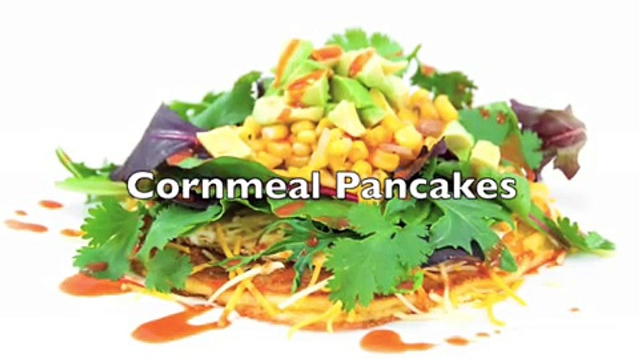 Quick and Easy Healthy Breakfast Recipe - Cornmeal Pancakes - www.TheDeliciousRevolution.com