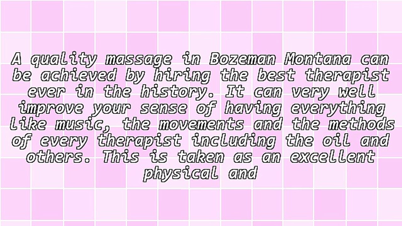 Qualities Of A Good Massage