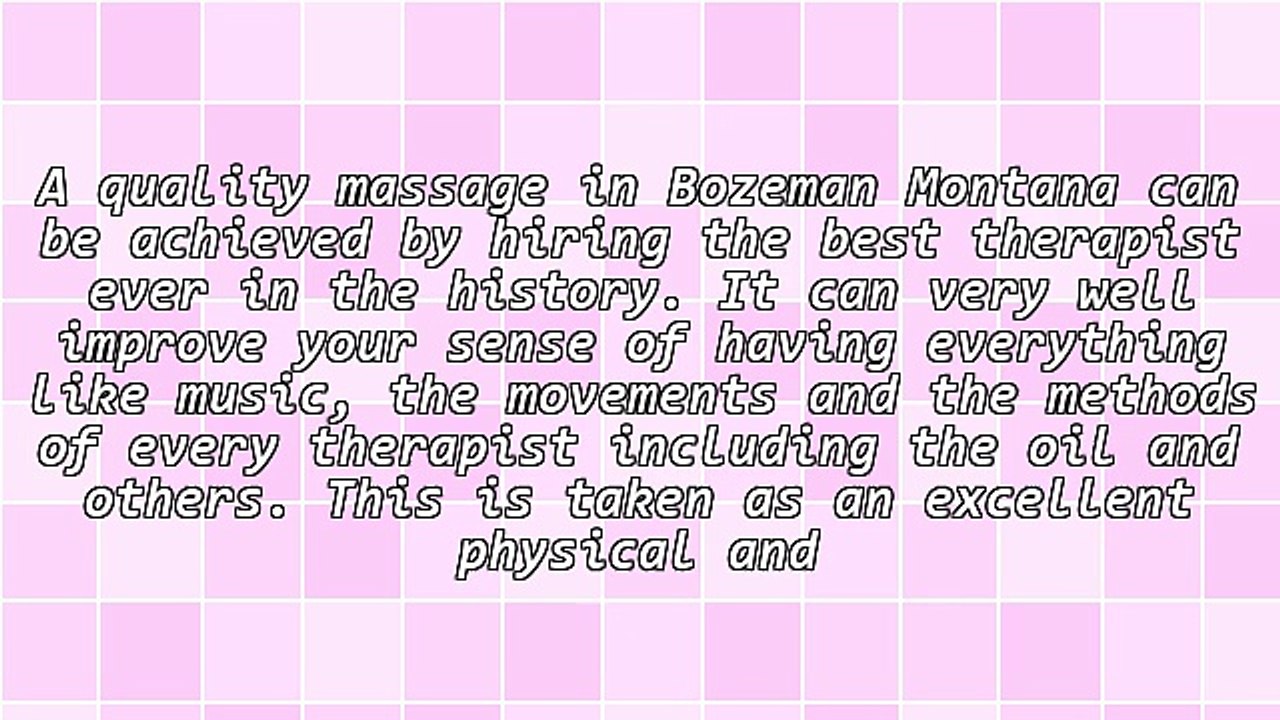 Qualities Of A Good Massage
