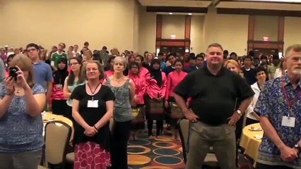 YES Program Student from Ghana Sings National Anthem