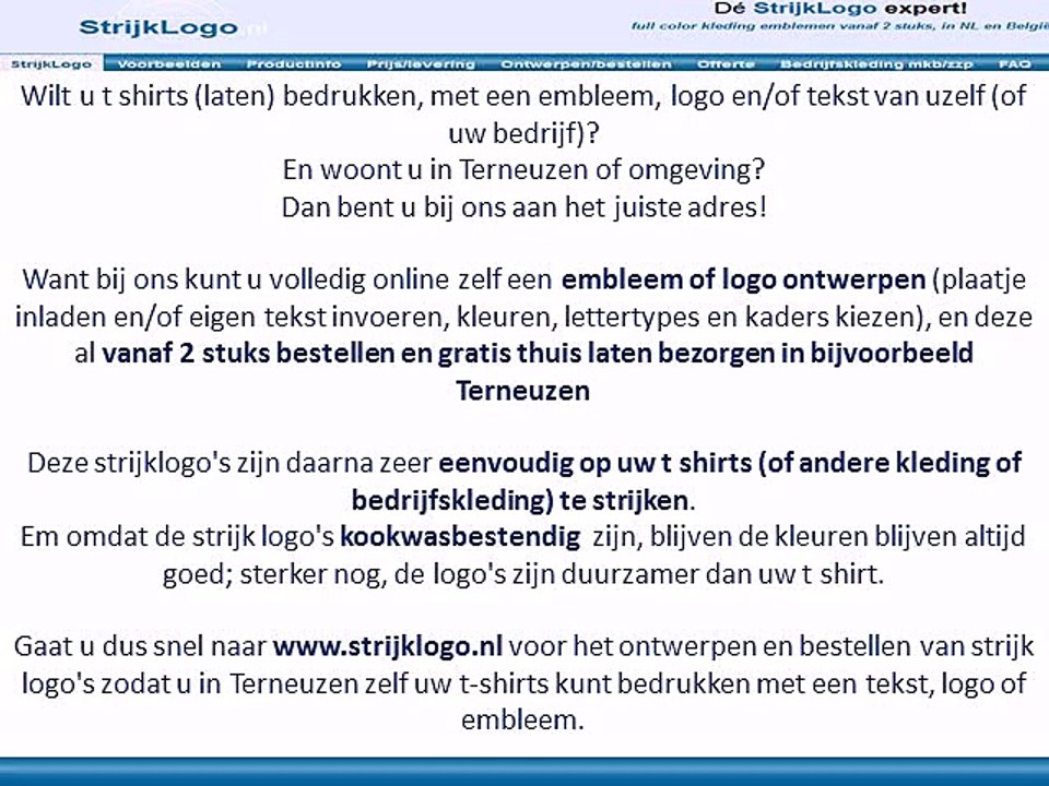 tshirts bedrukken Terneuzen