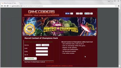 Marvel Contest of Champions Gold & Iso-8 Generator