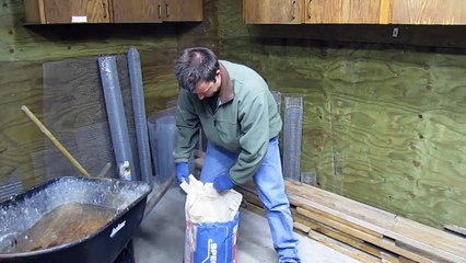 How to mix a concrete design for hand sculpting cement.