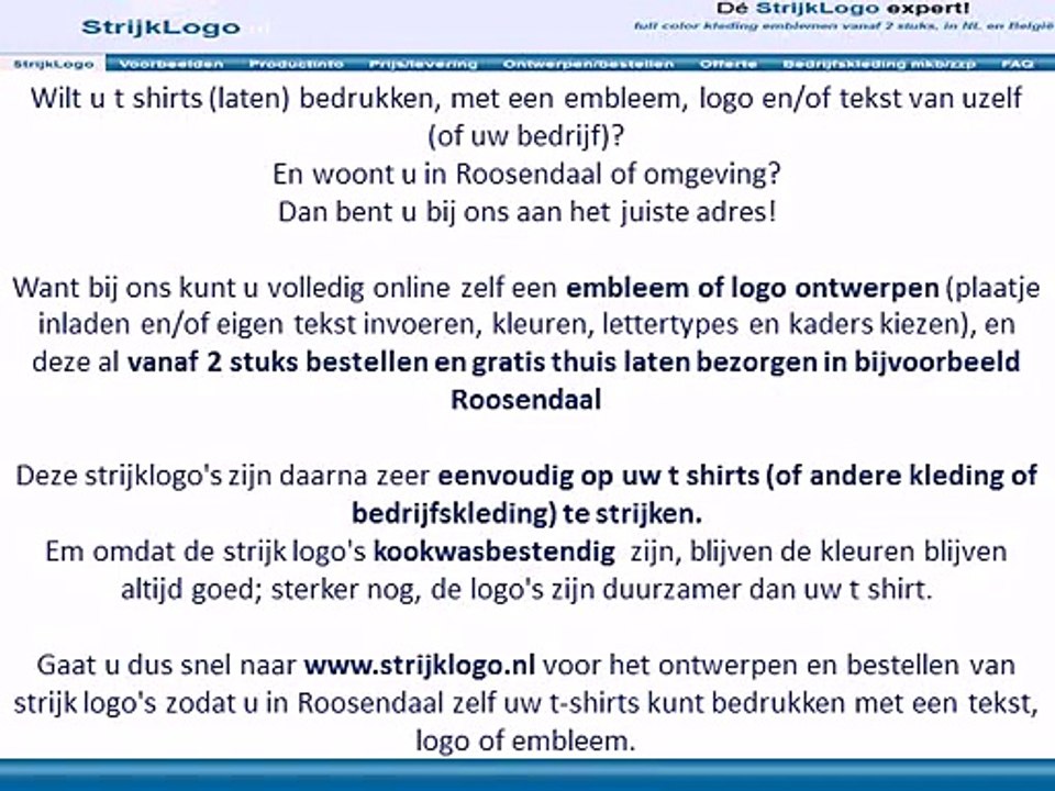 tshirts bedrukken Roosendaal