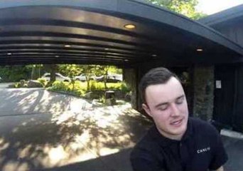 Biker Takes a Unique Short Cut