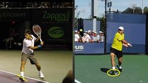 Video Tennis Technique Federer Djokovich Nadal Serve Forehand Backhand Return Top Spin Slice (4).flv